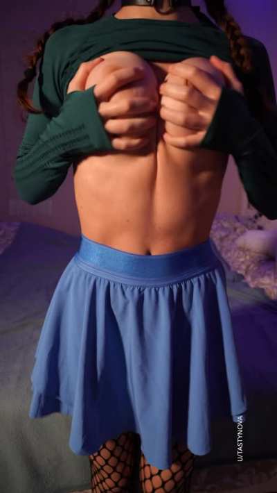 Can someone cover my tits in cum, please? [OC]