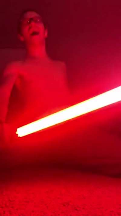 If u feel too epic with an lightsaber
