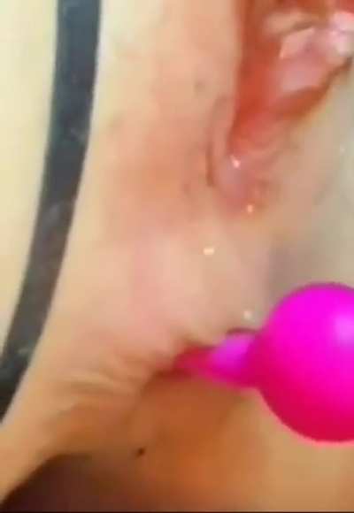 Anal Beads Close Up