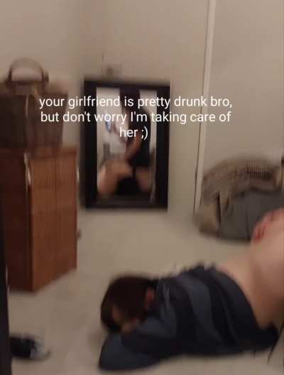 your girlfriend promised she would be faithful to you, but she just couldn't keep her hands off him