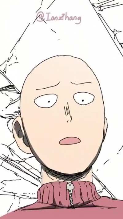Saitama holds Tatsumaki's hand