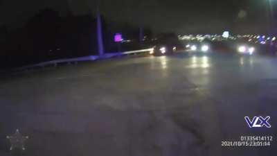 HMFT after I, a sheriff&rsquo;s deputy, am struck by a fleeing SUV.