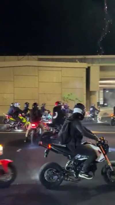 Out for a casual cruise with the homies