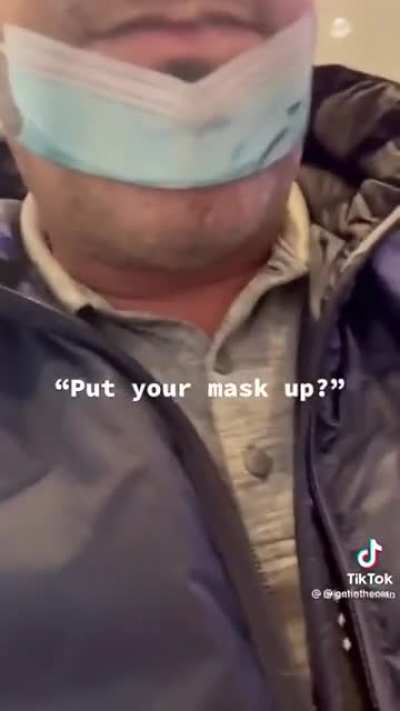 This dude's mask!