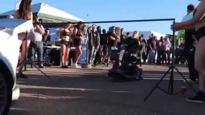 Idiot on a scooter?