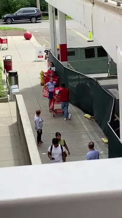 Karen harassing target employee