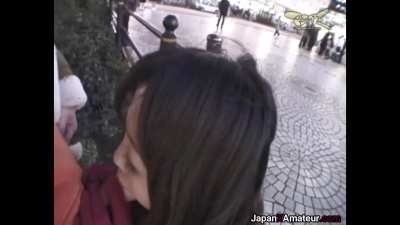 Japanese Slut Having Fun In Front Of A Crowded Train Station