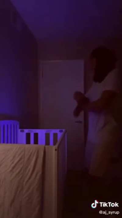 Boi in crib