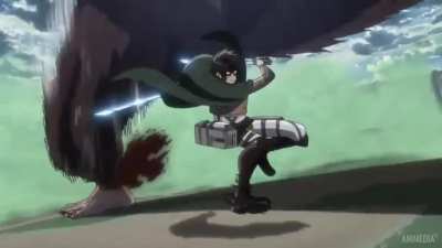 Levi vs Monke but THAT song plays