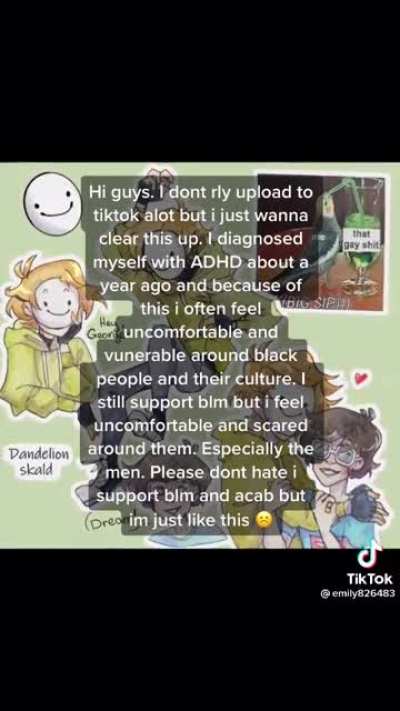 Person uses &ldquo;self diagnosed ADHD&rdquo; as an excuse for racism
