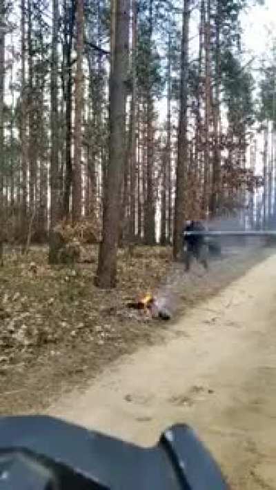 Or just use a chainsaw.