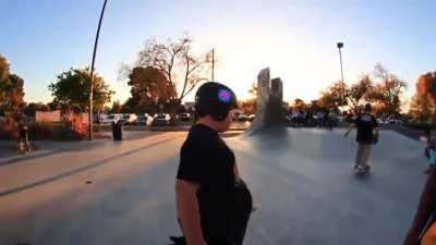 "You guys wanna go skateboards?"