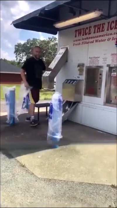 Trying to get ice