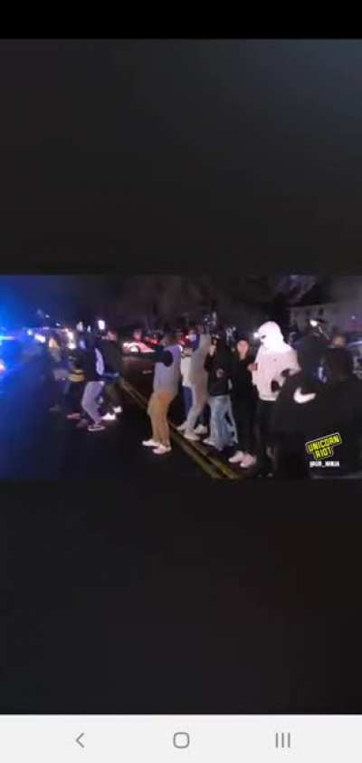 Protesters dance to FTP; police get upset and abruptly arrest 3 individuals.