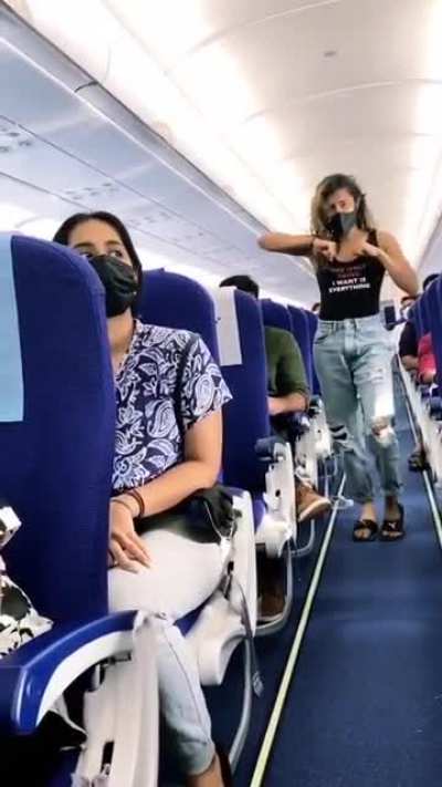 Imagine you are on a plane, peacefully sleeping and you wake up to this.....