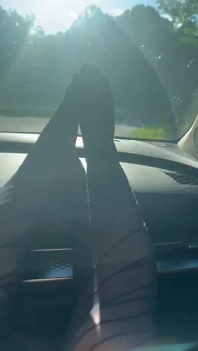 Had a long day in these flats and tights 