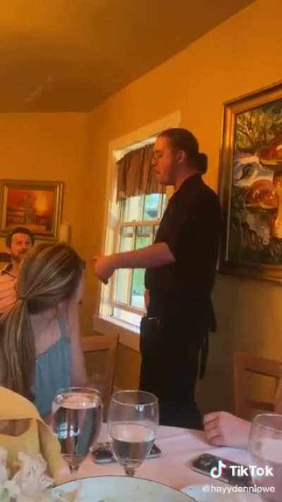 When you thought the waiter was coming out to sing Happy Birthday for your 80 year old gramdmother