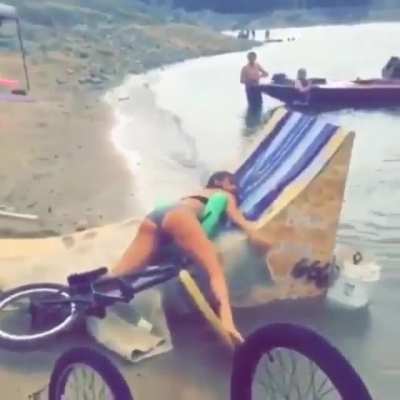 This Woman Made Herself A Bed.