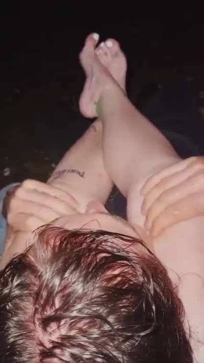 Beach Headscissor Pt. 2