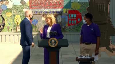 "Yo biden, can you pick up the drop please? I got walkie-talkies"