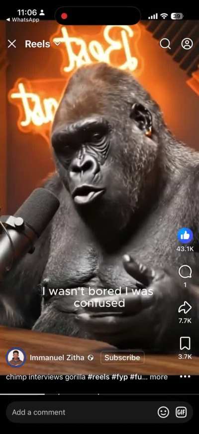 The way the animals talk make me think it could be AI
