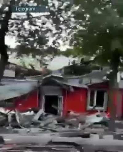 On the 19th September Ukraine launched an attack on Stakhanov in the LPR using NATO weapons. Ukrainian forces fired 3 missiles from HIMARS MLRS. The roofs are destroyed, debris scattered everywhere. The rubble is still being cleared and search operations 