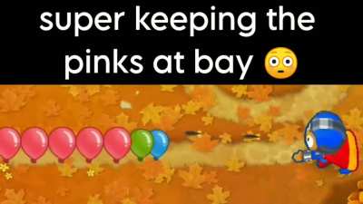 he do be keeping the pinks at bay tho