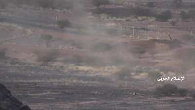 Houthis (Ansar Allah) carried an ATGM attack on KSA Forces in Najran, Yemen 2021