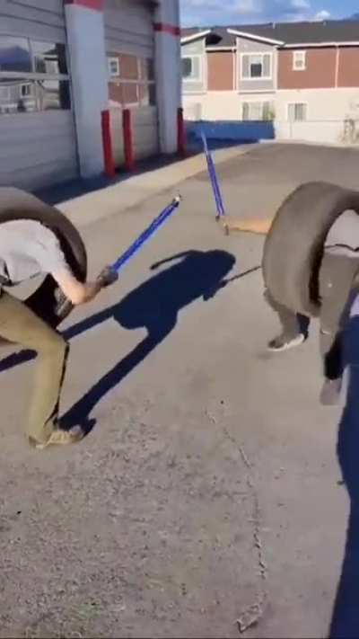 Just guys being tires
