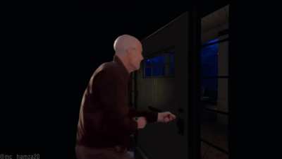 POV: The door closed right when your friend had left the house to bring in more equipment
