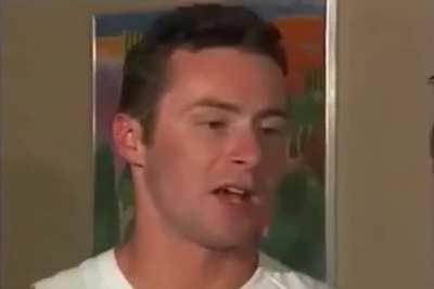 I love how he cringes when the dude says &ldquo;straight.&rdquo;