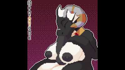 Dragon girl selfsuck and cum swallow (BatArtCave)
