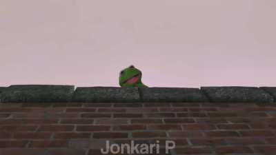 Aqui est&aacute; o porque do Kermit ter ca&iacute;do do telhado