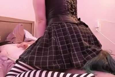 Mistress farts in her slaves face 💨