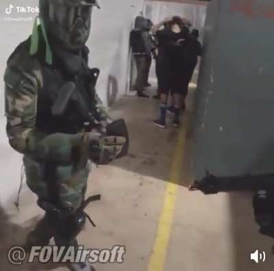 Just a friendly airsoft game in America