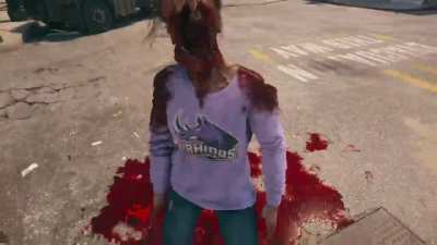 Goddamn bare hand combat is nasty. Such a shame the only way to fight bare hands is to destroy a weapon so I left a broken weapon in the wheel for fists.