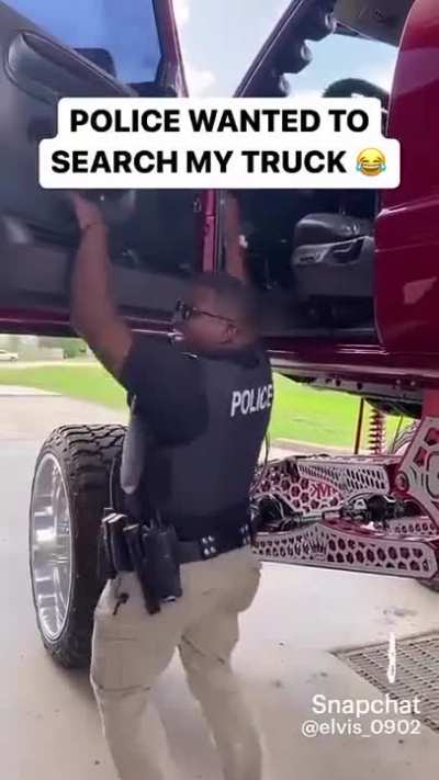 to search a truck