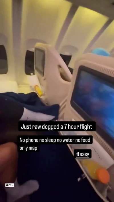 Erling Haaland: "Just raw dogged a 7 hour flight. No phone, no sleep, no water, no food. Only map. easy."