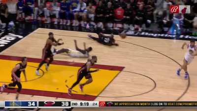 [Highlight] Massive Chase Down Block from Bam Adebayo leads to a Strus Dunk on the Other End