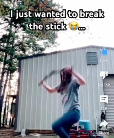 WCGW Breaking a Stick with Your Knees?