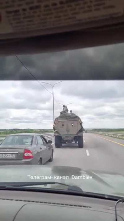 Ru pov: More footage (compiled) of WAGNER PMC column returning to their field camp in the Donbas region 
