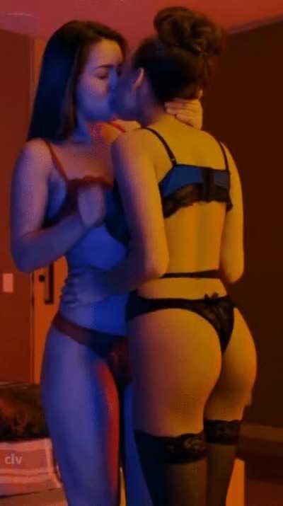 Girls making out