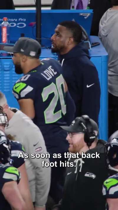 [Mic'd Up] Seahawks safety Julian Love on Drake Maye's dropback: "He's not as blindly doing it like Stafford."