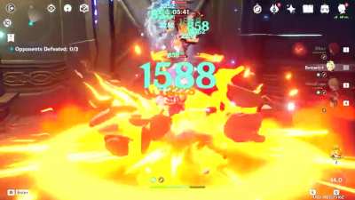 Noblesse Oblige domain "Speedrun" clear, 42 seconds, using pathfinding trick and Anemo MC (see comments for details)