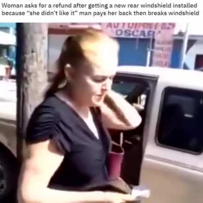Smashing display of customer service.