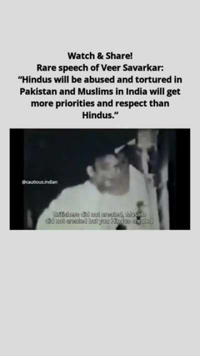 Veer Savarkar predicted what would happen years back.