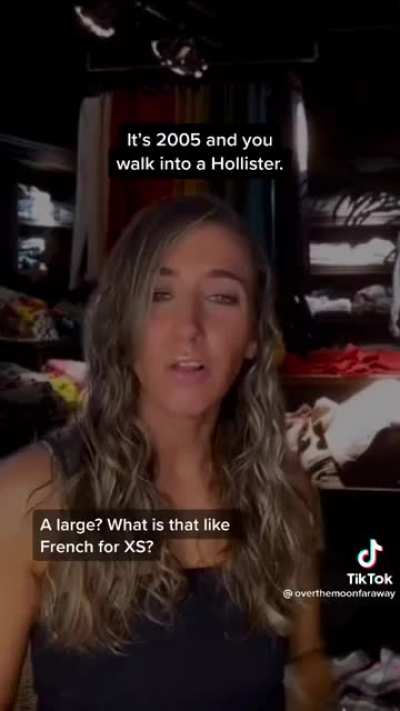 Walking into Hollister in 2005