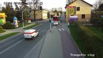 Girl pushed her friend under a bus as a joke.