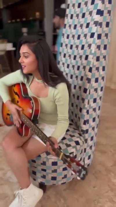 Mallika showing us her talent 