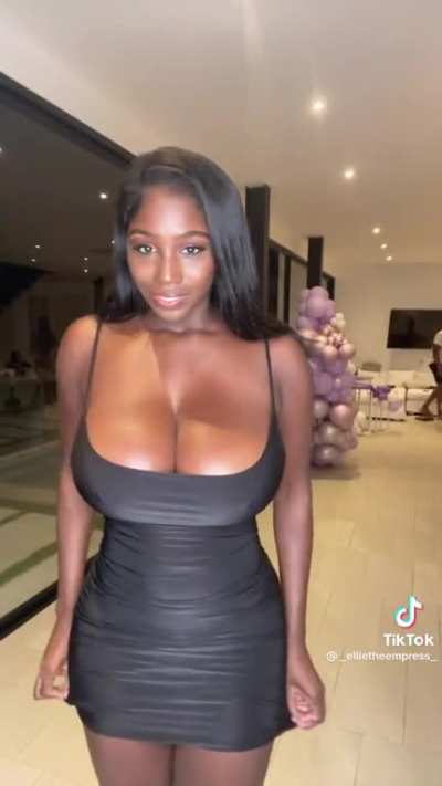 Tight black dress